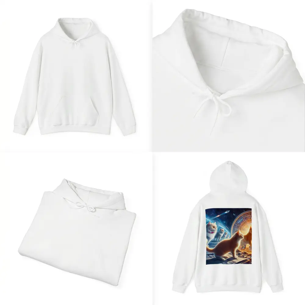 Cats Time Travel Space Money Fantasy Art – Hoodies