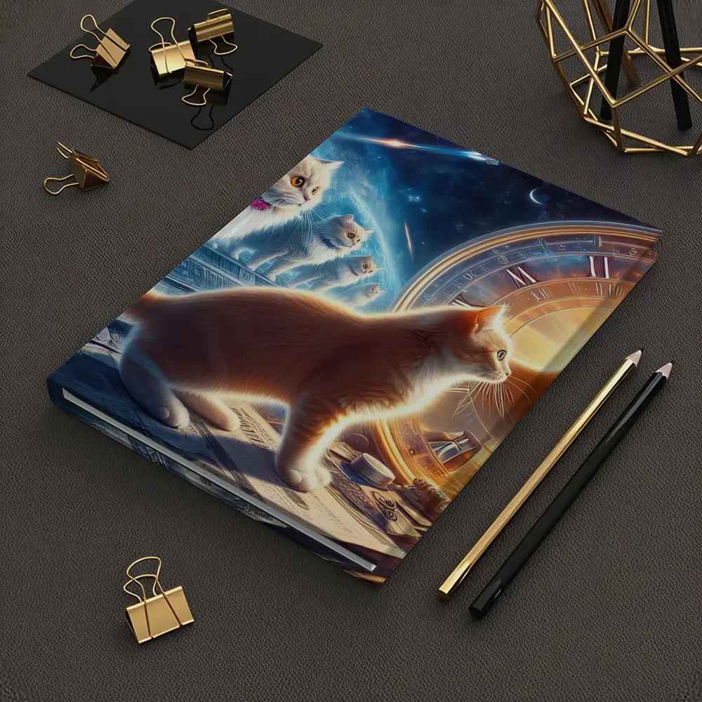 Cats Time Travel Space Money Fantasy Art – Notebooks