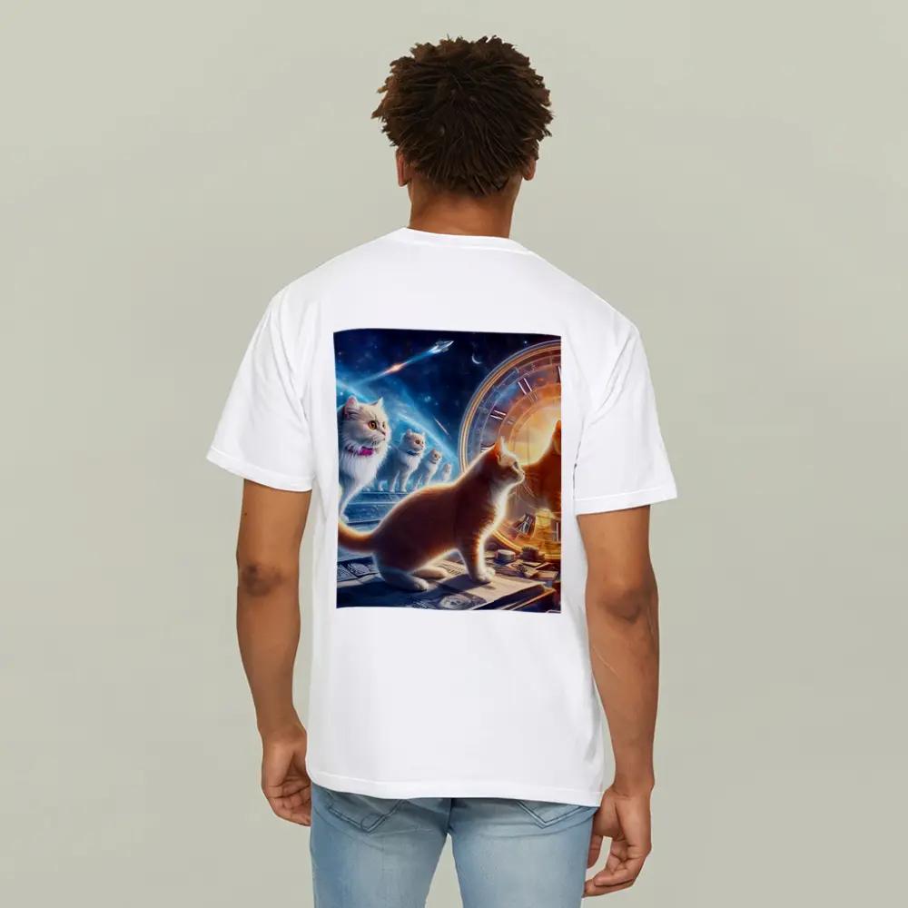 Cats Time Travel Space Money Fantasy Art – T-Shirts