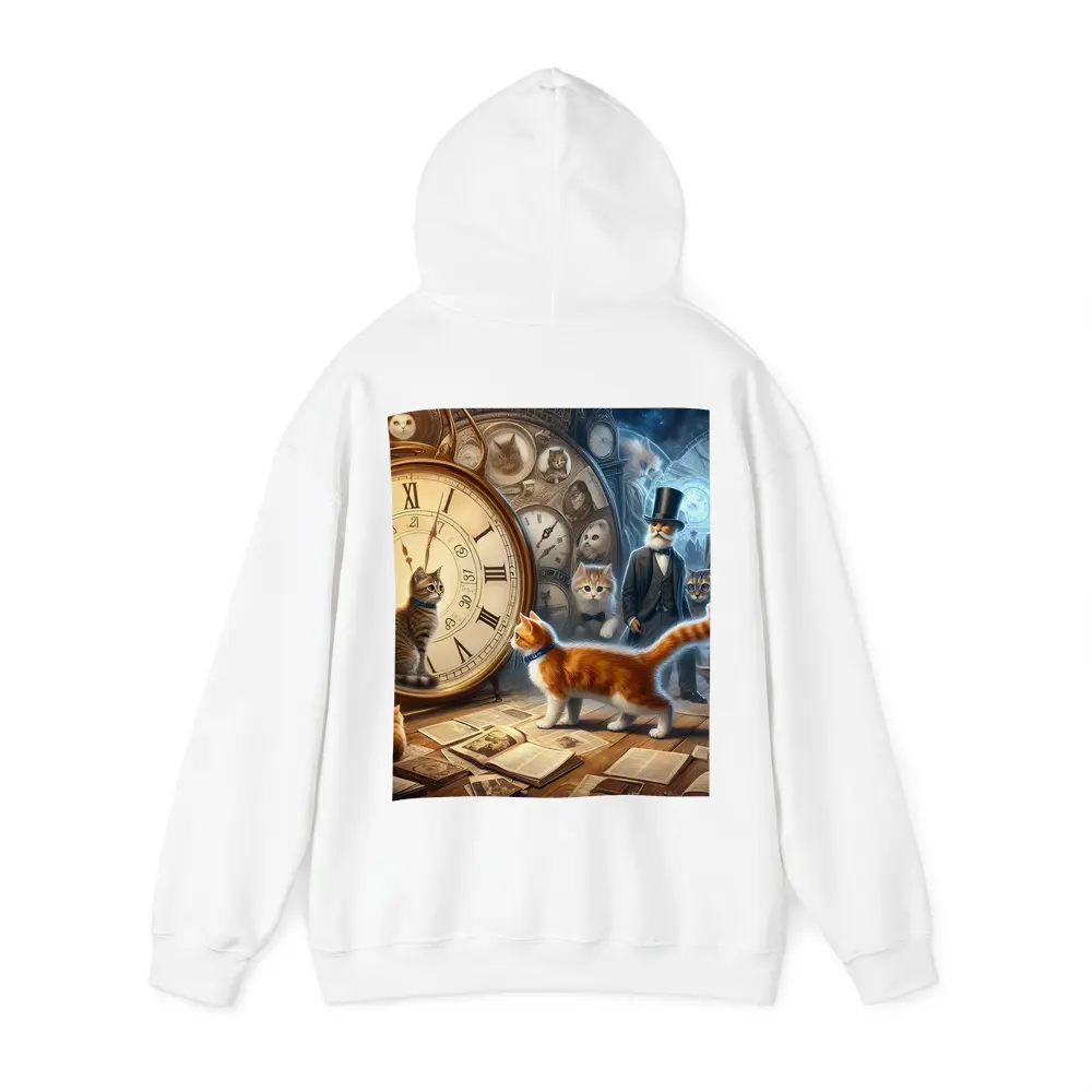 Cats Time Travel Fantasy Steampunk Scene – Hoodies