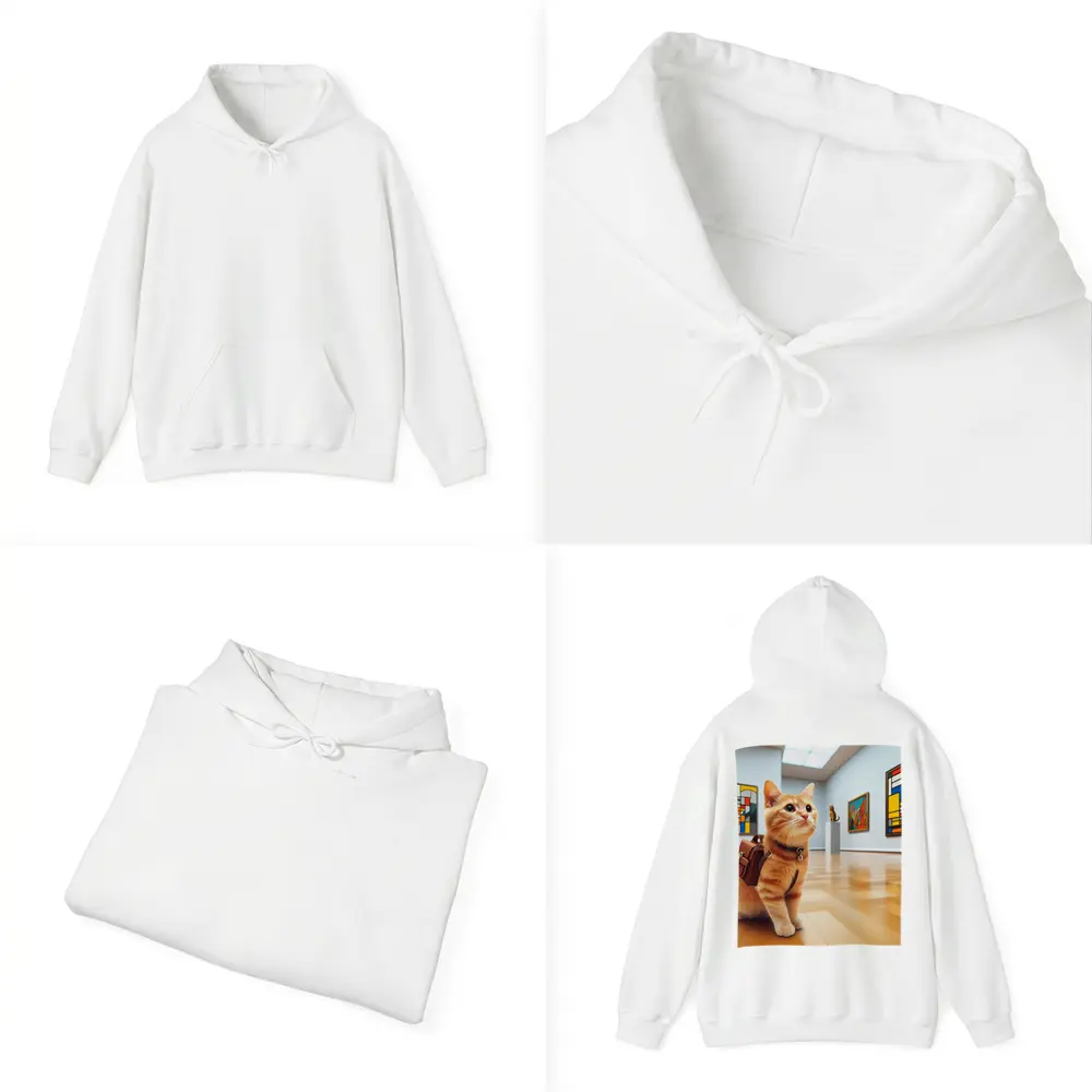 Orange Tabby Cat Art Gallery Museum – Hoodies