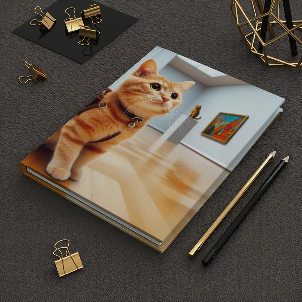 Orange Tabby Cat Art Gallery Museum – Notebooks