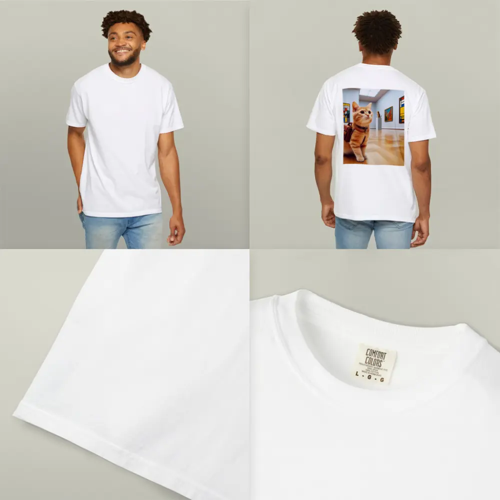 Orange Tabby Cat Art Gallery Museum – T-Shirts