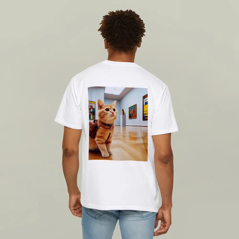 Orange Tabby Cat Art Gallery Museum – T-Shirts