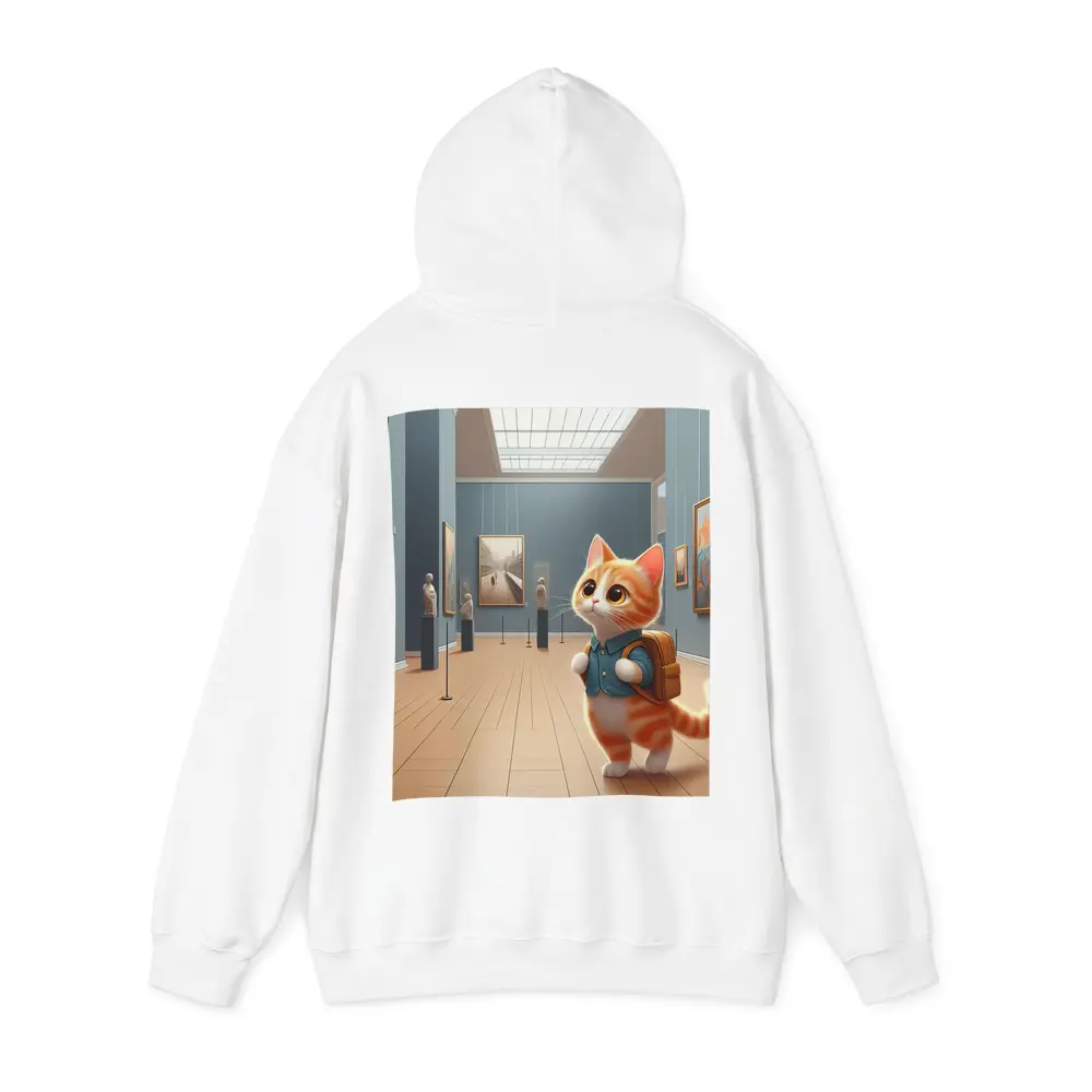 Cute Orange Cat Art Gallery Museum – Hoodies