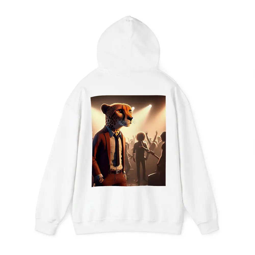 Cheetah Musician At Rock Concert Crowd – Hoodies
