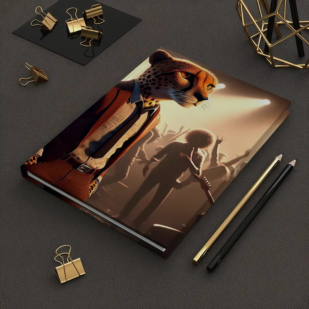 Cheetah Musician At Rock Concert Crowd – Notebooks