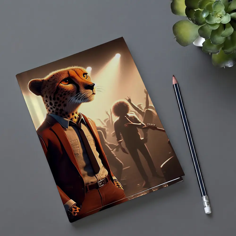Cheetah Musician At Rock Concert Crowd – Notebooks