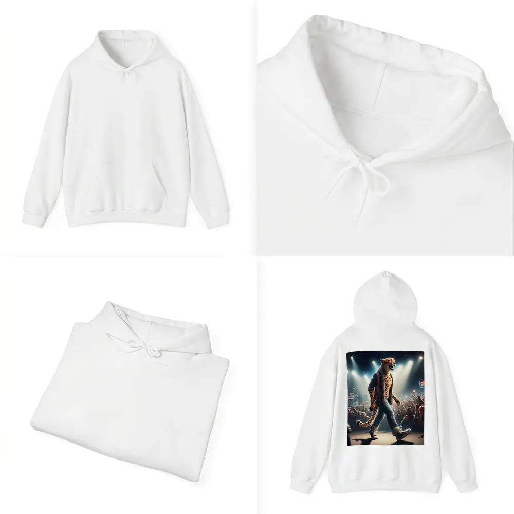 Cheetah Rockstar Performing Live Concert Stage – Hoodies
