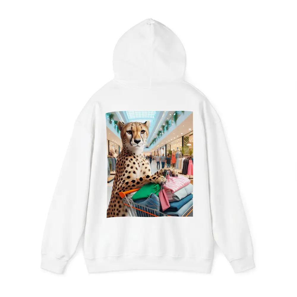 Cheetah Shopping In Busy Fashion Mall – Hoodies