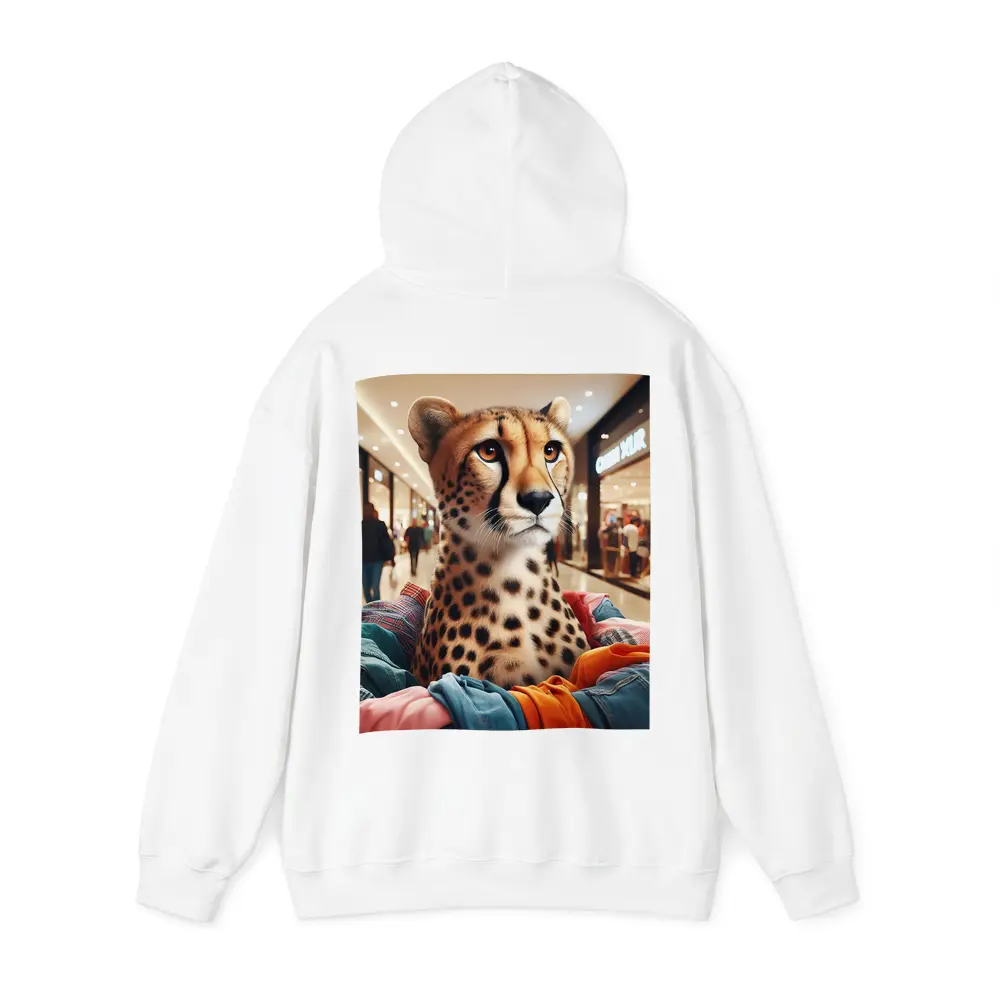 Cheetah Shopping in Busy Fashion Mall – Hoodies