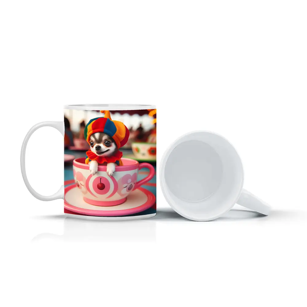 Chihuahua Clown Hat Teacup Carnival Ride – Mugs