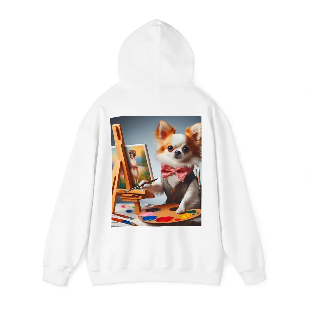 Chihuahua Artist Painting Portrait Bow Tie – Hoodies
