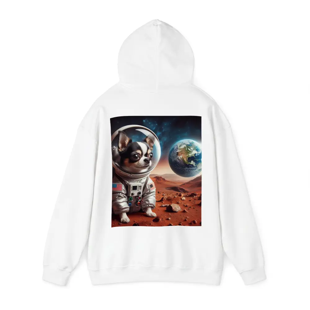 Chihuahua Astronaut on Mars Red Planet – Hoodies