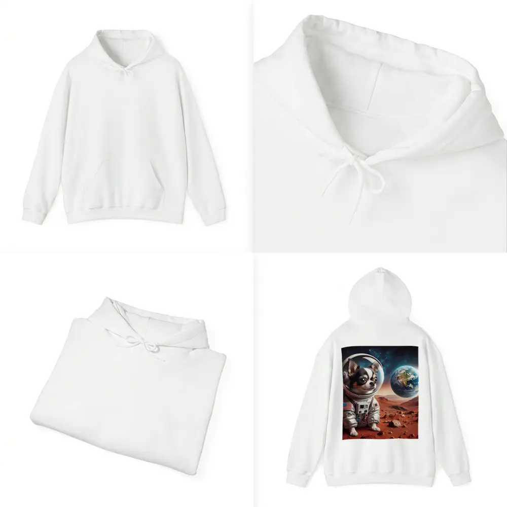 Chihuahua Astronaut on Mars Red Planet – Hoodies