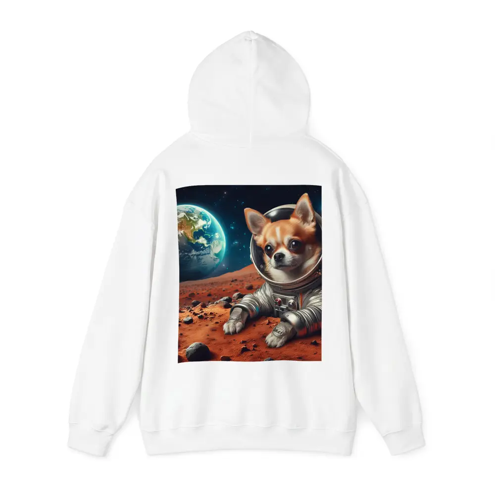Chihuahua Astronaut On Mars Red Planet – Hoodies
