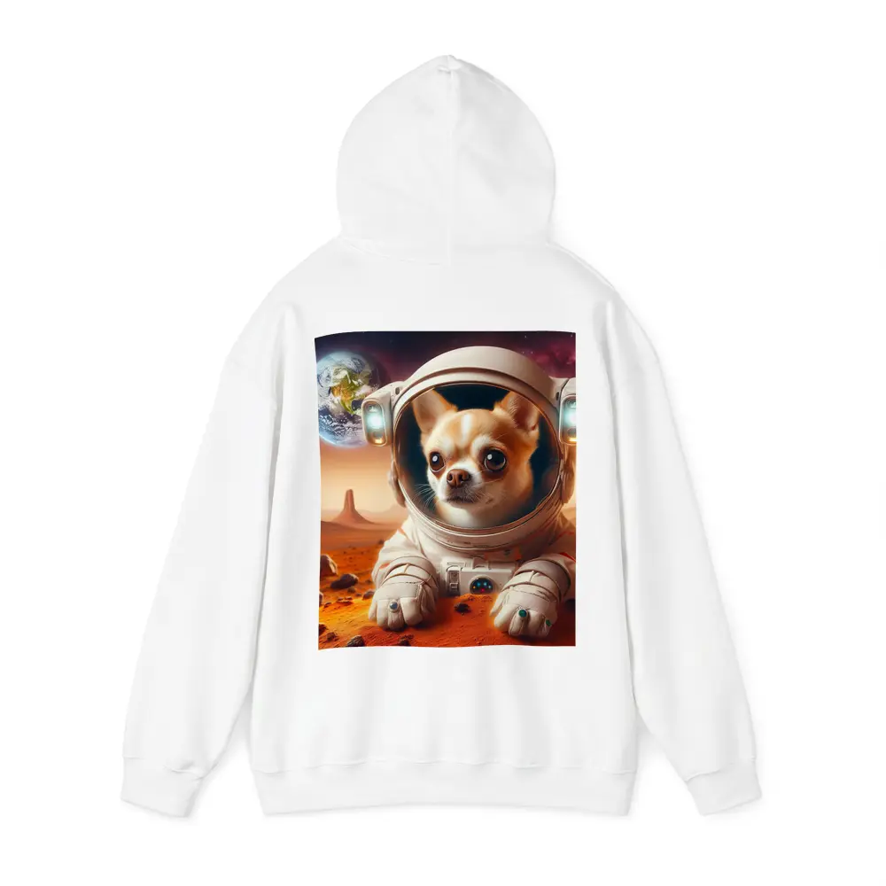 Chihuahua Astronaut on Mars Red Planet – Hoodies
