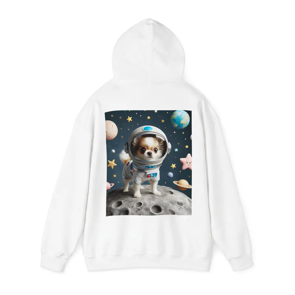 Chihuahua Astronaut Standing On Moon Space – Hoodies