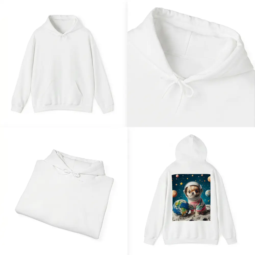 Chihuahua Astronaut Puppy Space Planets Earth – Hoodies
