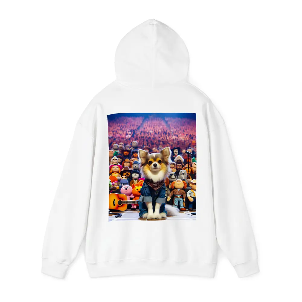 Chihuahua Dog On Stage Concert Crowd – Hoodies