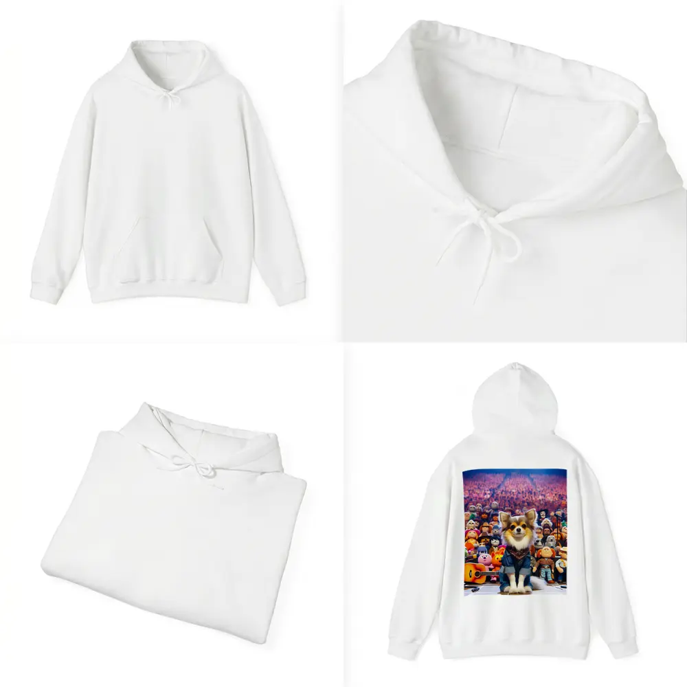 Chihuahua Dog On Stage Concert Crowd – Hoodies