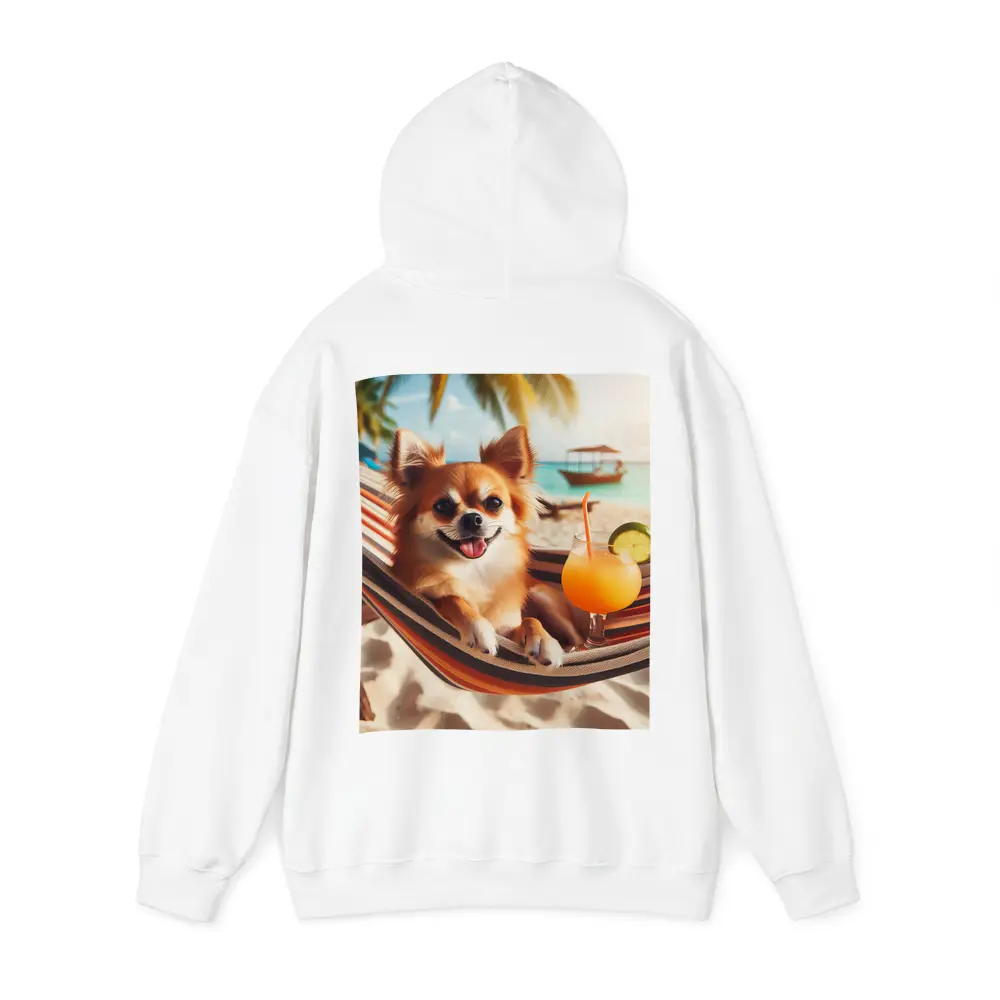 Chihuahua Relaxing On Beach Hammock Cocktail – Hoodies