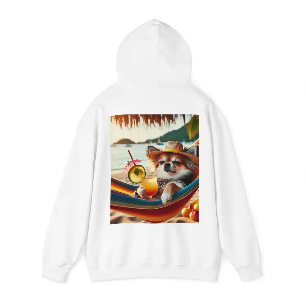 Chihuahua Relaxing Beach Hammock Tropical Cocktail – Hoodies