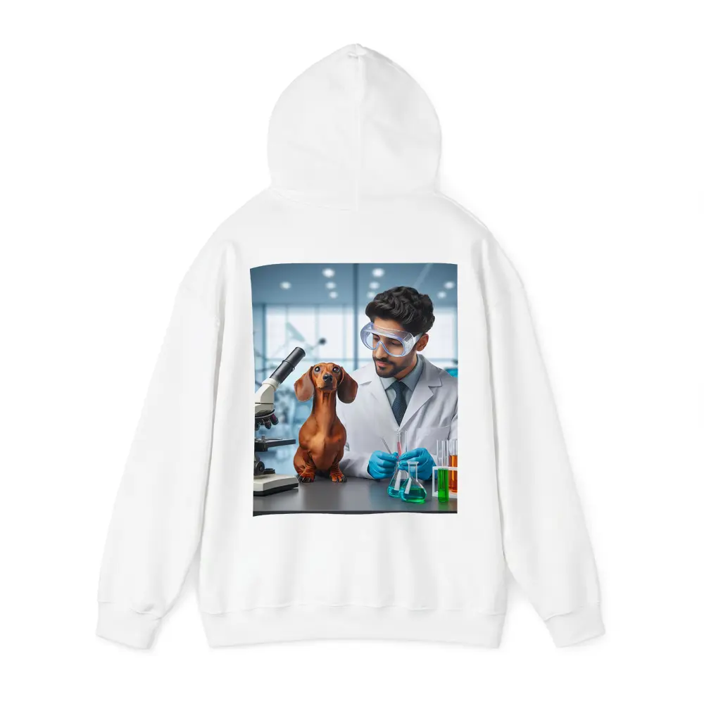 Dachshund Dog Scientist Laboratory Research Art – Hoodies