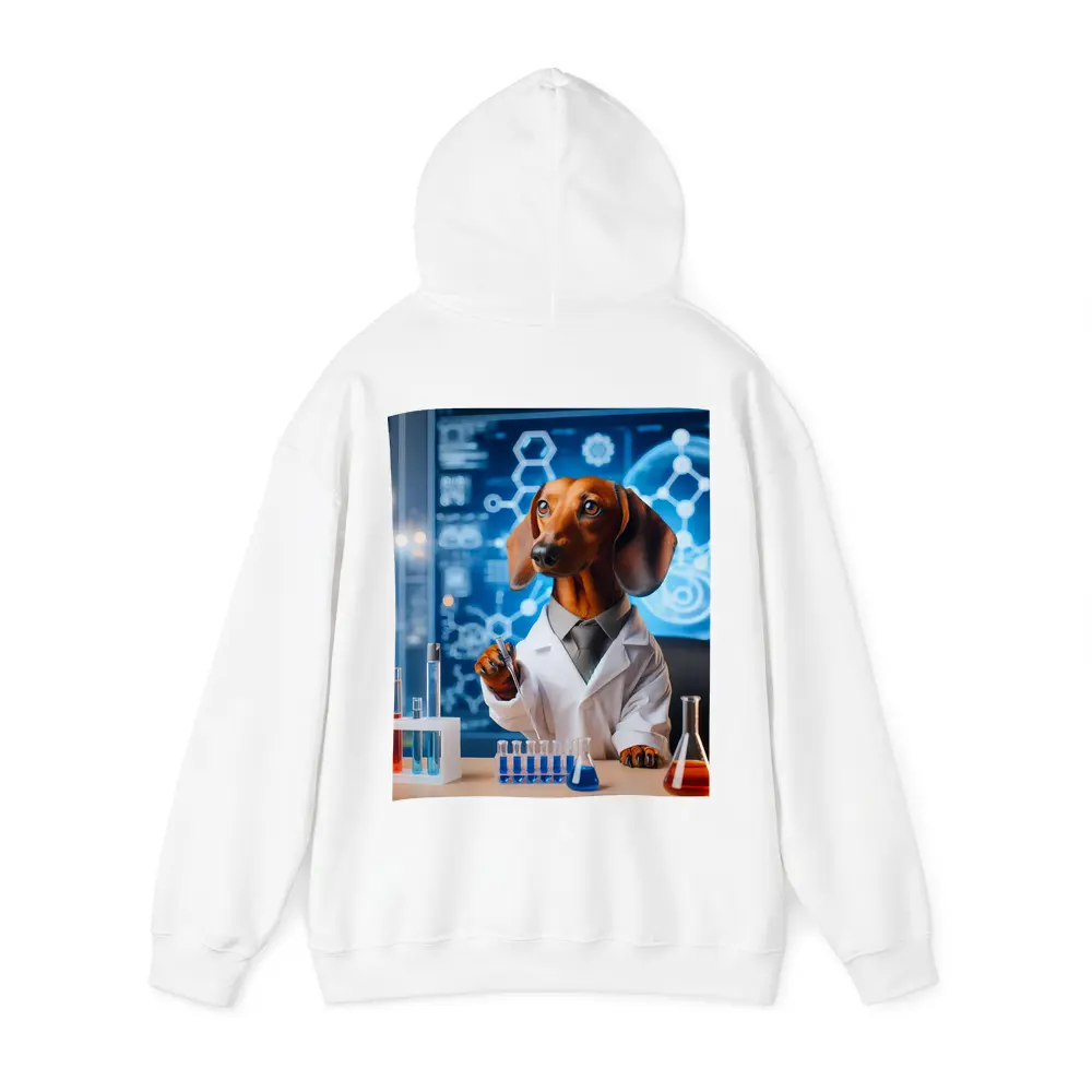Dachshund Scientist Lab Coat Blue Laboratory – Hoodies