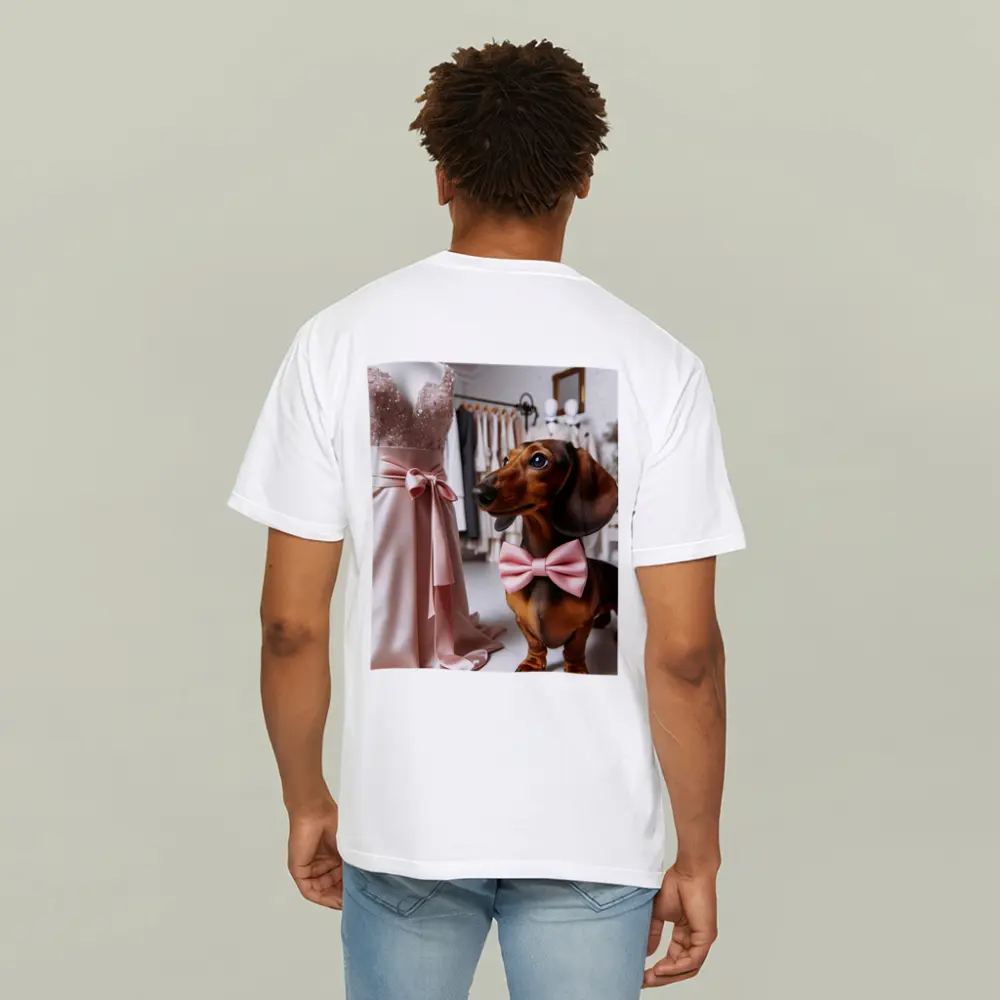 Dachshund Pink Bow Tie Boutique Shop – T-Shirts
