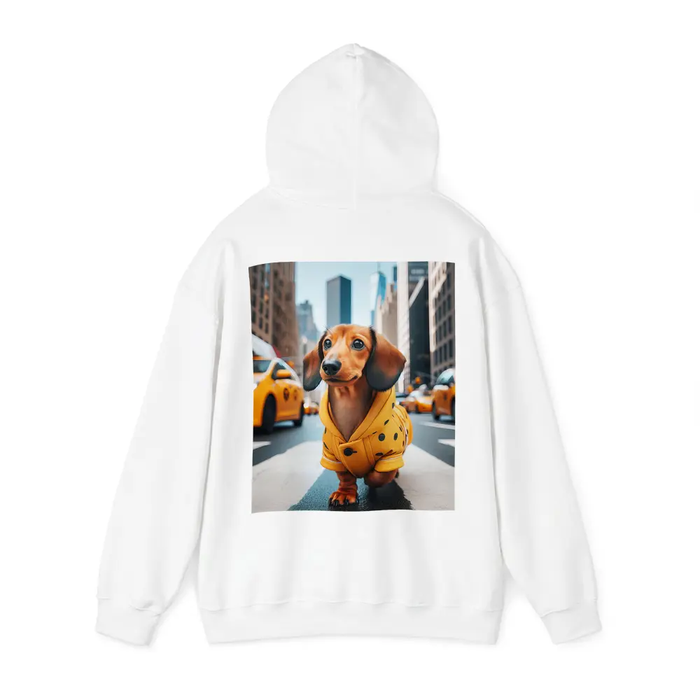 Dachshund Yellow Coat New York City Street – Hoodies