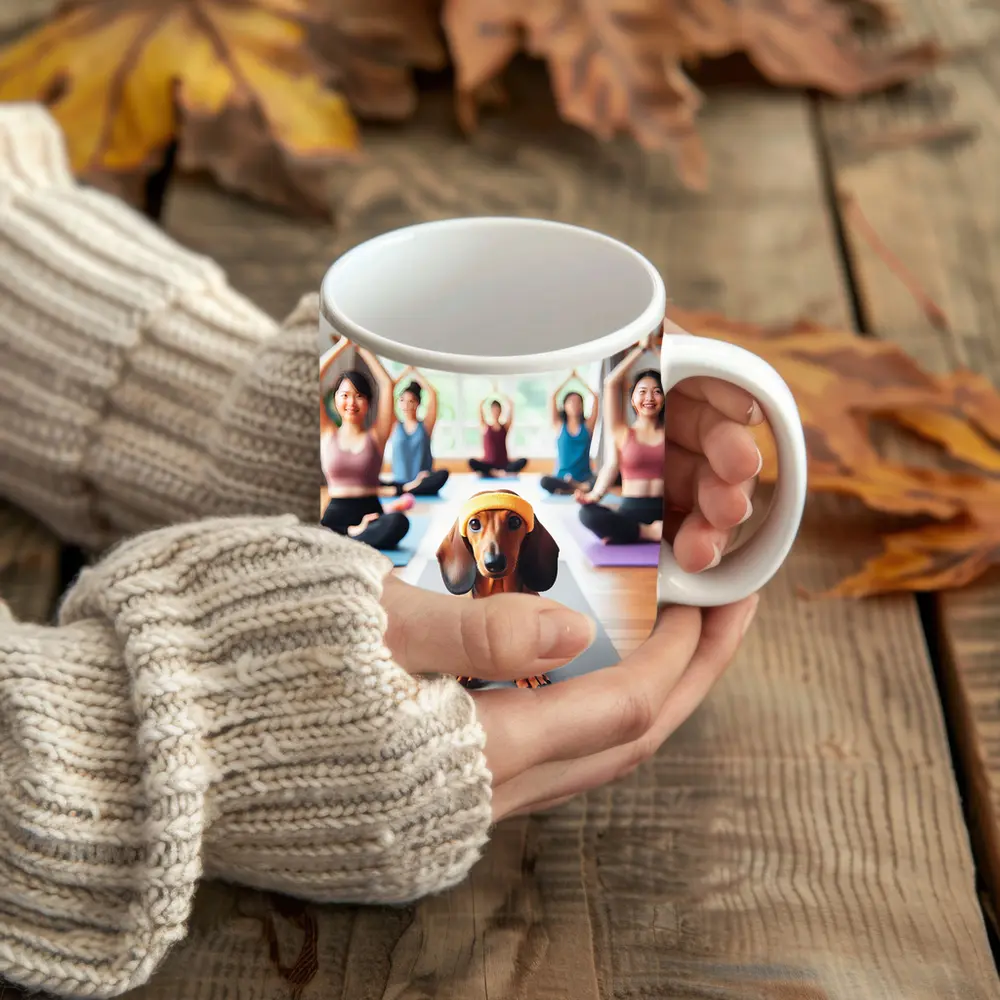 Dachshund Dog Yoga Class Studio – Mugs