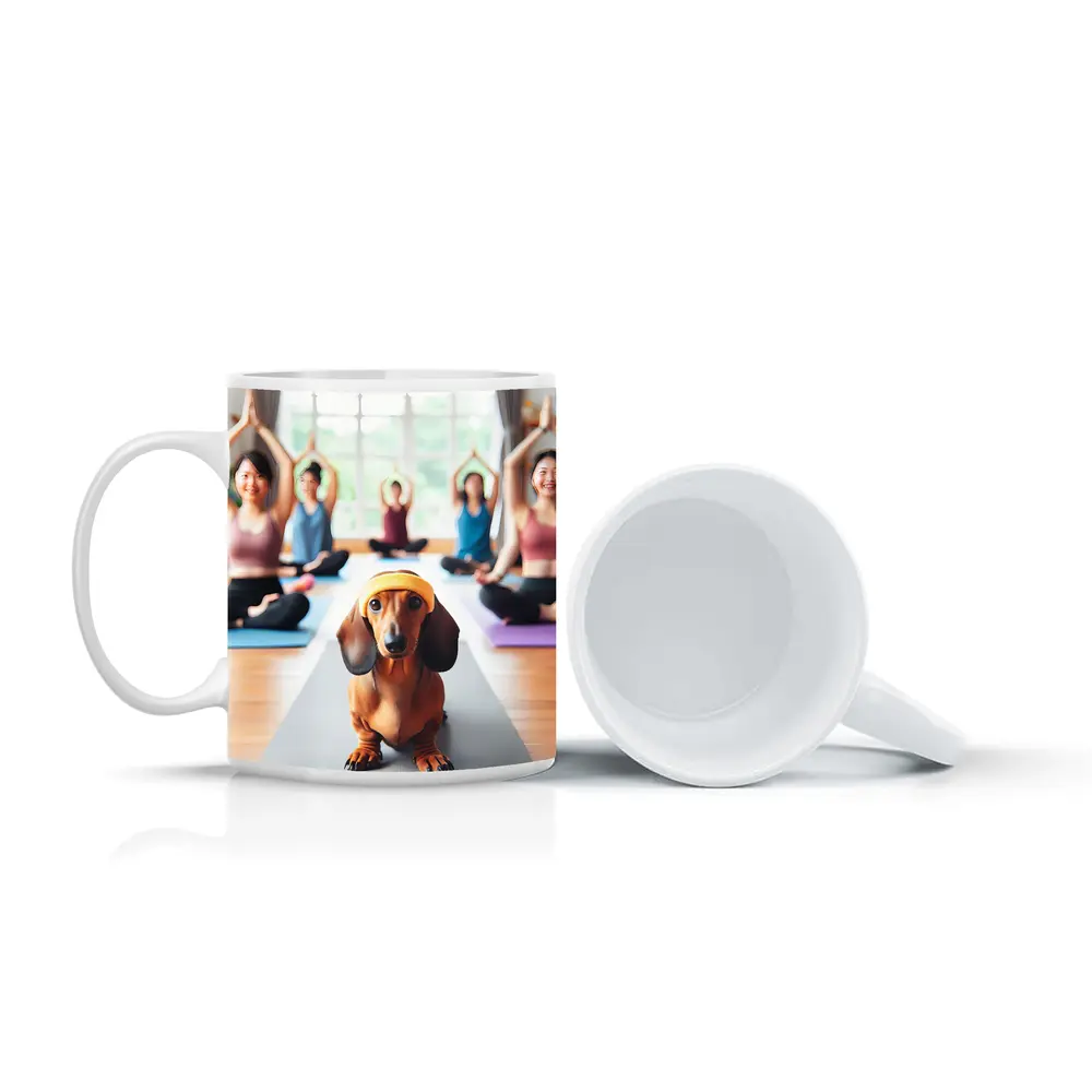 Dachshund Dog Yoga Class Studio – Mugs