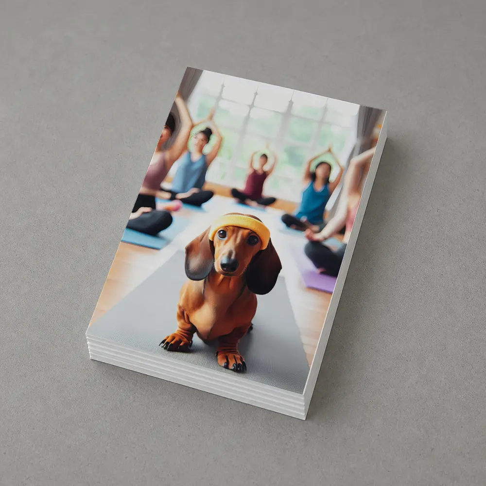 Dachshund Dog Yoga Class Studio – Postcards
