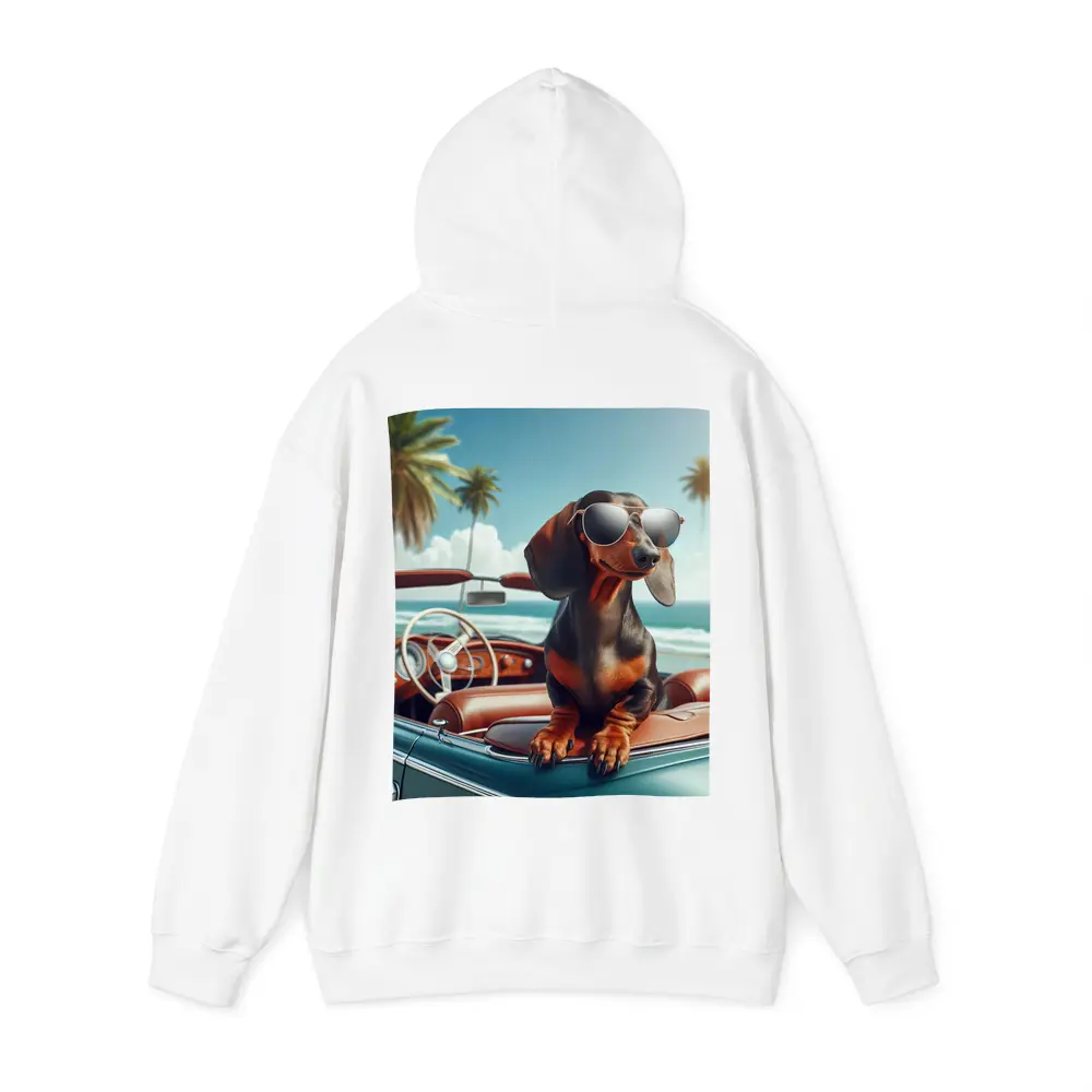 Dachshund Dog Sunglasses Vintage Convertible Beach – Hoodies