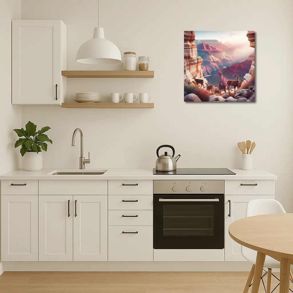 Deer Herd Grand Canyon Sunrise Landscape – Wall Art