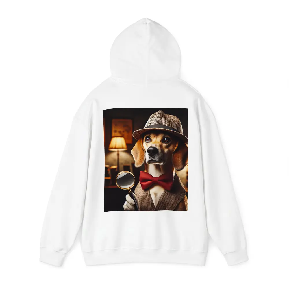 Detective Beagle Dog With Magnifying Glass – Hoodies