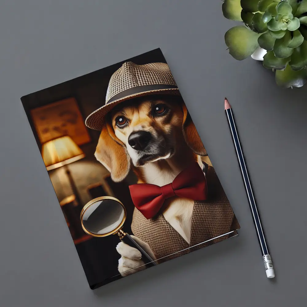 Detective Beagle Dog With Magnifying Glass – Notebooks