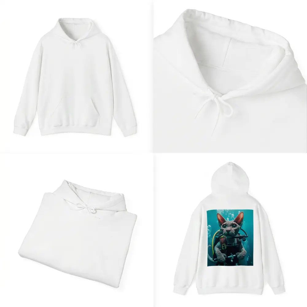 Sphynx Cat Scuba Diver Underwater Adventure – Hoodies