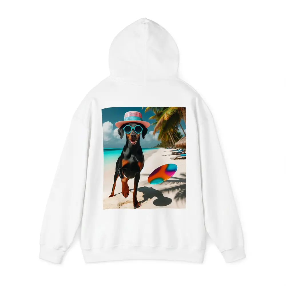 Doberman Dog Beach Hat Sunglasses Summer – Hoodies