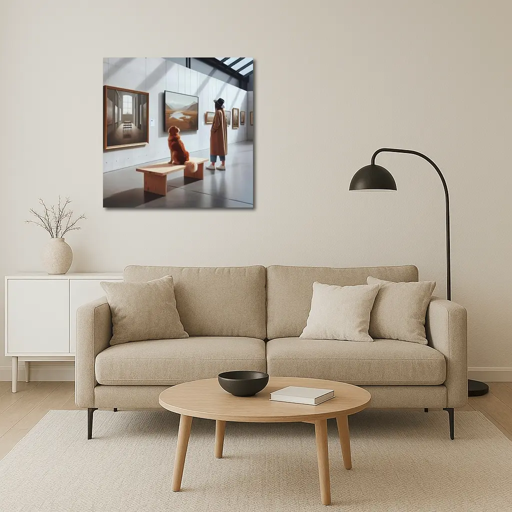 Golden Retriever Dog Art Gallery Museum – Wall Art