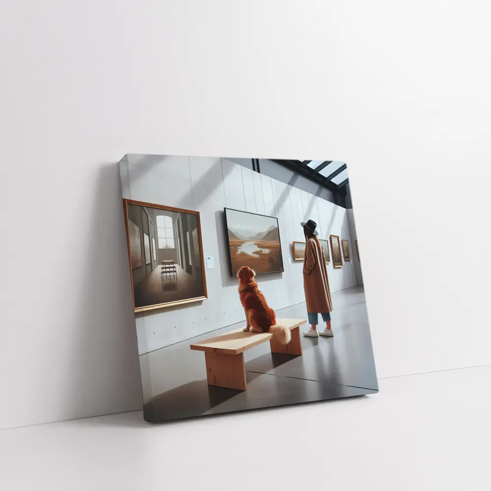 Golden Retriever Dog Art Gallery Museum – Wall Art