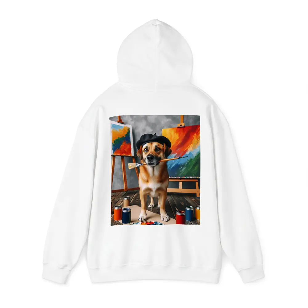 Dog Artist Painter Beret Studio Canvas – Hoodies