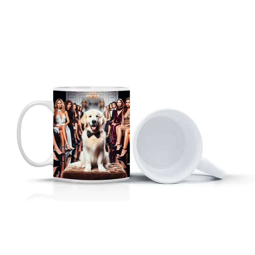 Golden Retriever Dog Fashion Show Glamour – Mugs