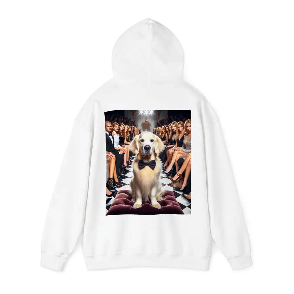 Golden Retriever Bow Tie Fashion Show Runway – Hoodies