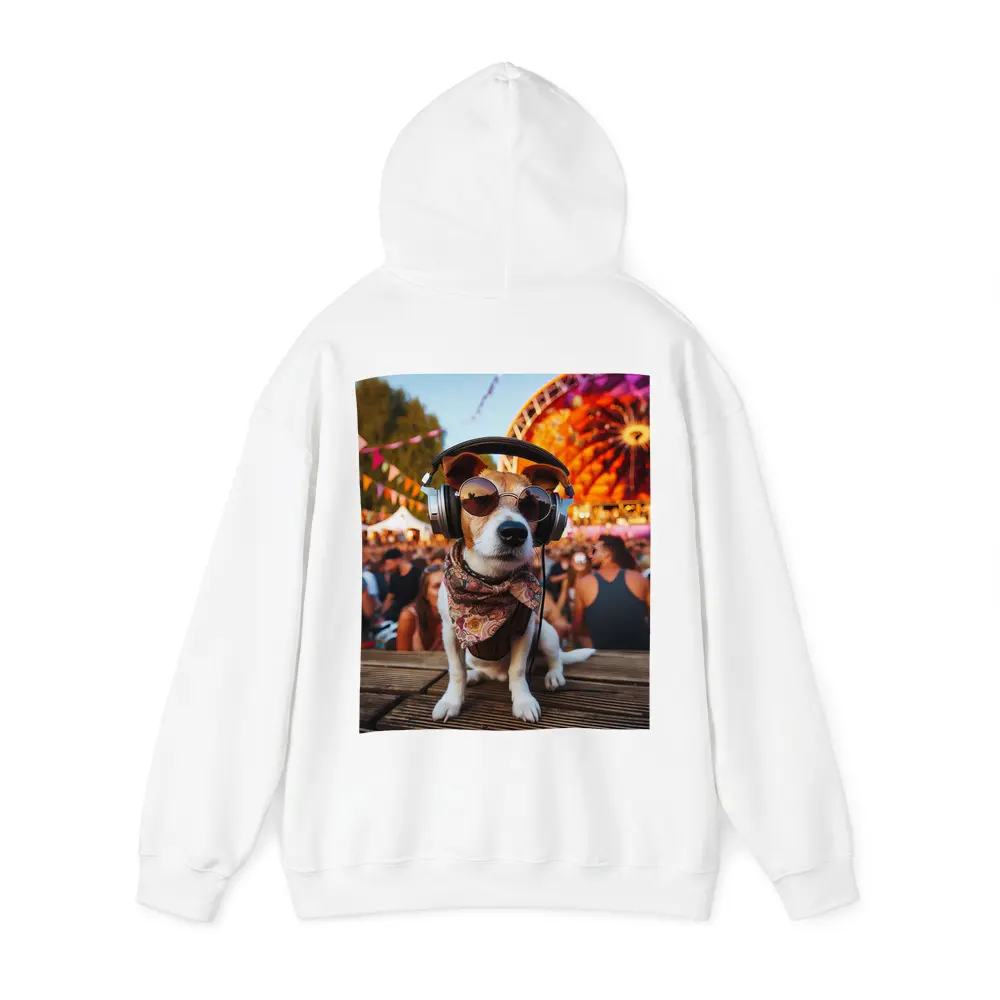 Jack Russell Terrier DJ Festival Crowd Scene – Hoodies