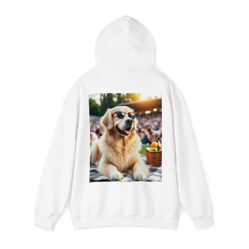 Golden Retriever Sunglasses Picnic Summer Outdoors – Hoodies