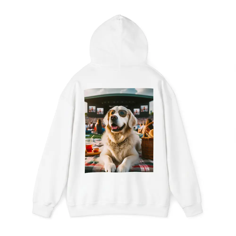 Golden Retriever Sunglasses Outdoor Concert Festival – Hoodies