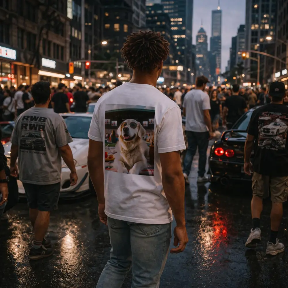 Golden Retriever Sunglasses Outdoor Concert Festival – T-Shirts