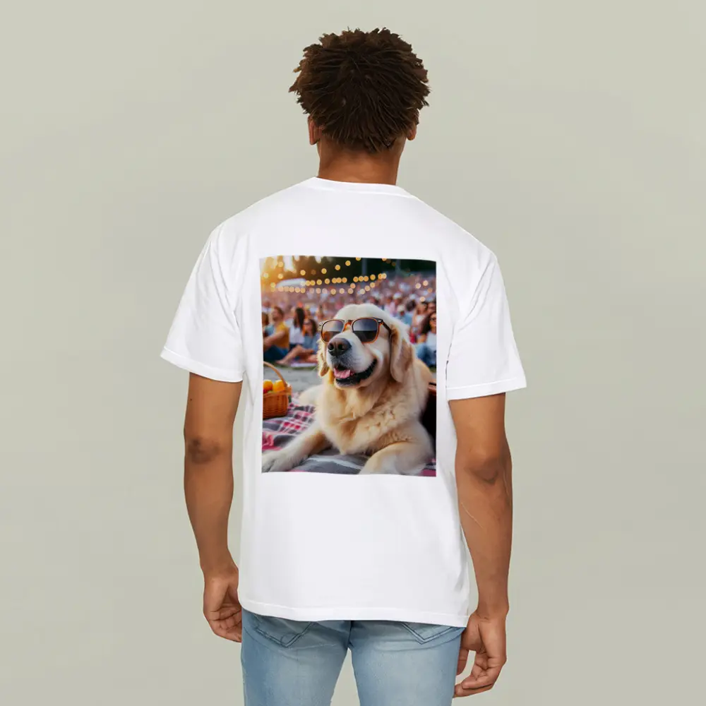 Golden Retriever Sunglasses Outdoor Summer Concert – T-Shirts